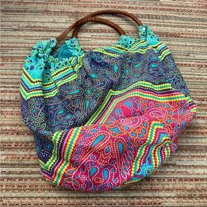Colorful Patterned Women's Hobo Bag